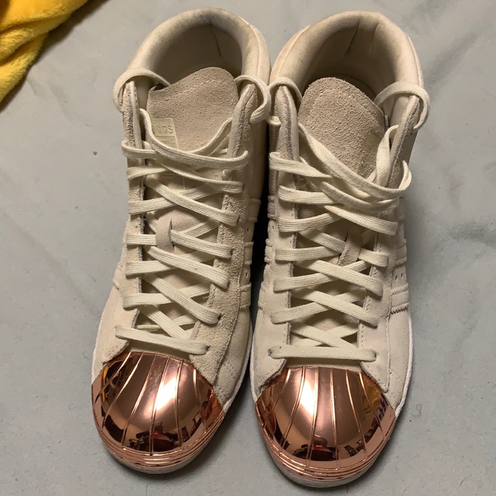 Rose Gold metal shell toe ADIDAS
